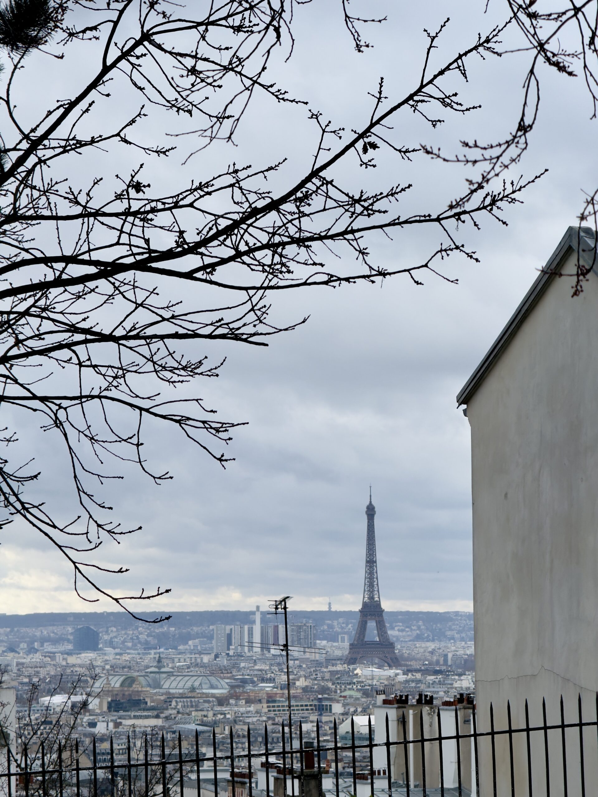 Panoramic views of Paris from Montmartre