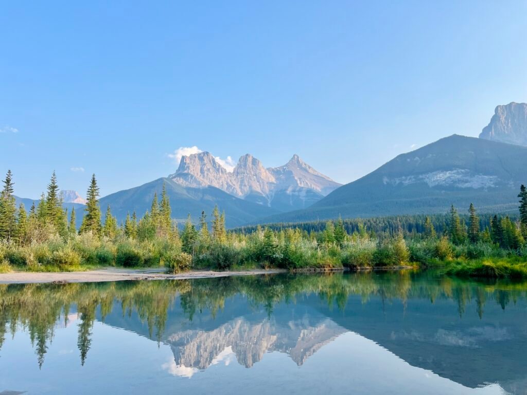 Three Sisters Viewpoint in Canmore, Canada - great hike for a trip to Banff with kids