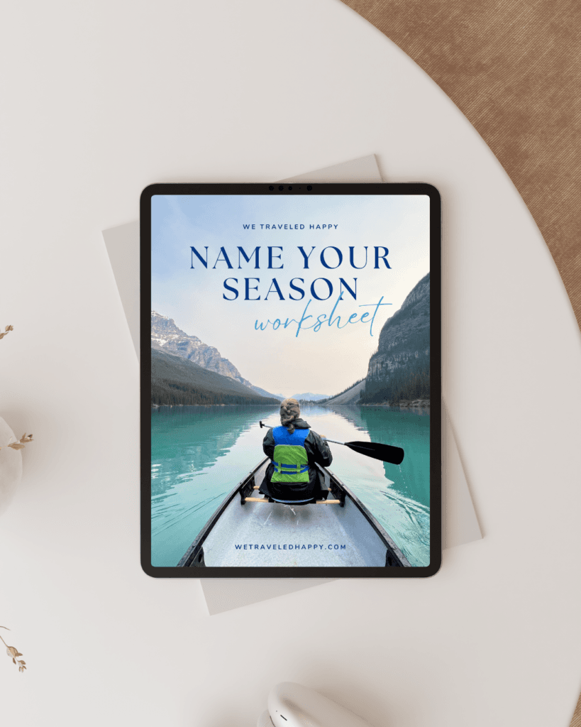 name your season worksheet mockup we traveled happy